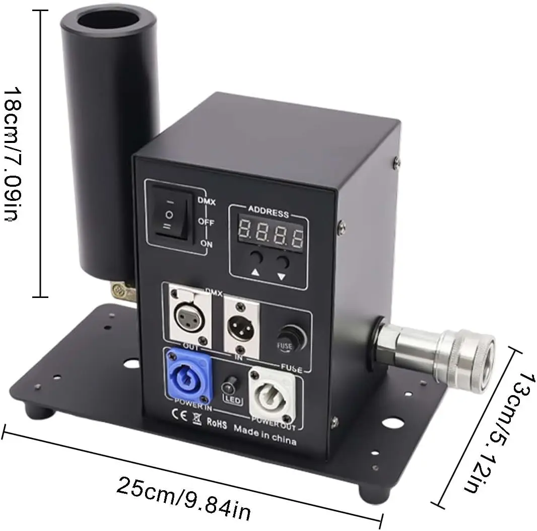 Topflashstar CO2 Jet Machine - Double Barrel Fog Effect