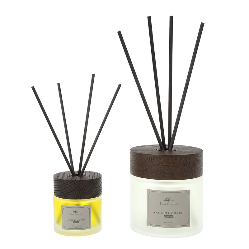 product oem eco friendly 100ml 200ml reed diffuser luxury glass bottle hotel home fragrance gift set reed diffuser-4
