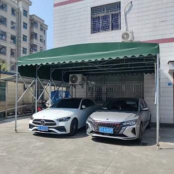 Shenzhen Customized Mobile Sliding Canopy Large Outdoor Warehouse Activity Telescopic Tent Large Stall Parking Sunshade