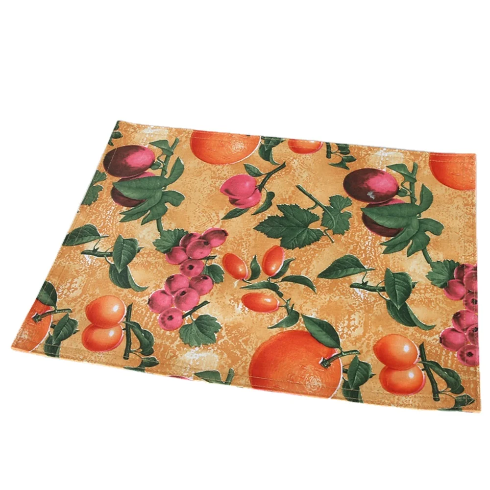 Fruit Design Print Dining Table Mats for Harvest