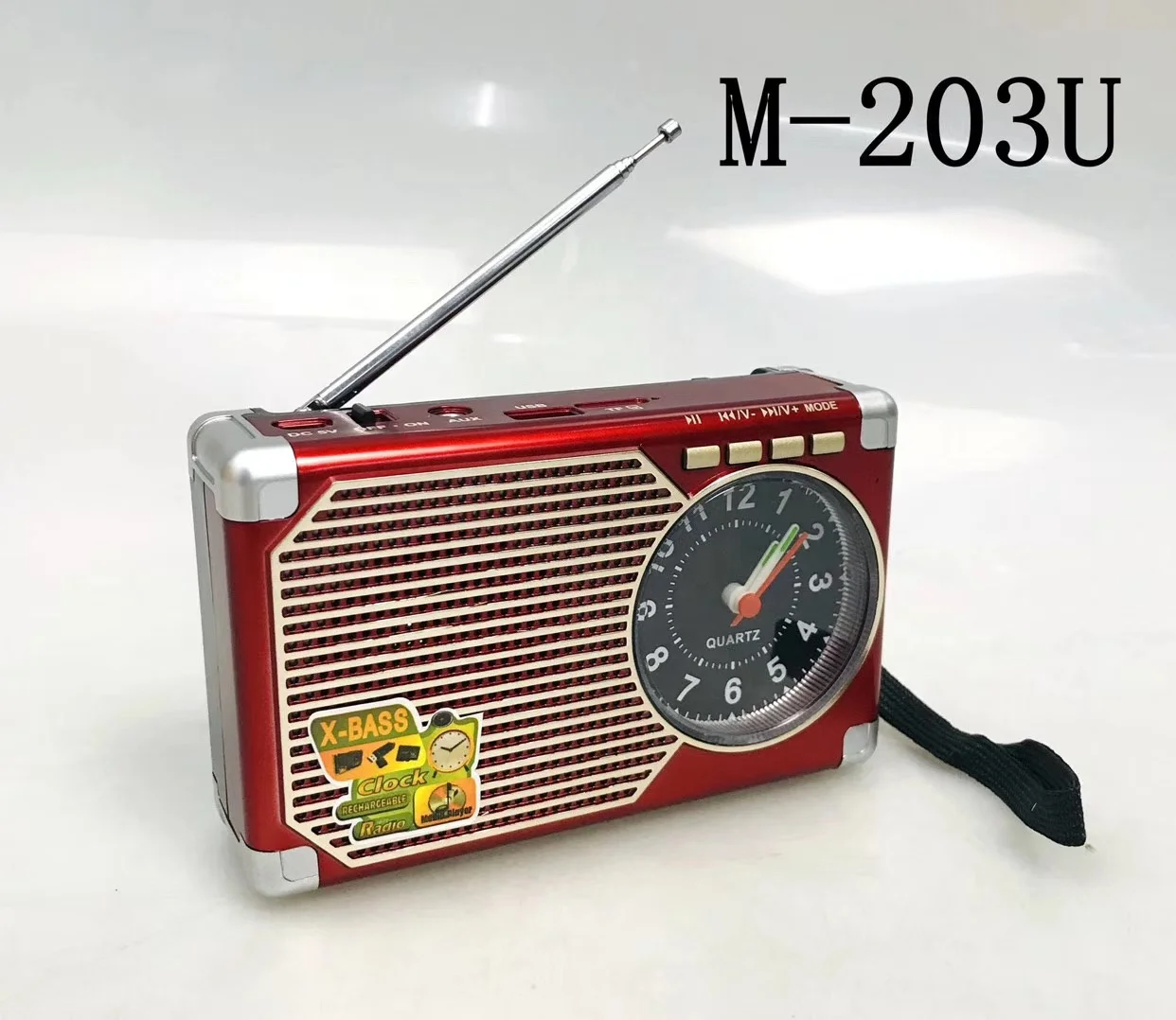 MEIER M203U FM AM SW 3 Bands Digital Am Fm Radio Transmitter Clock Radio