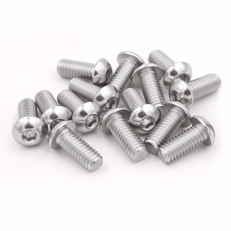100 Pcs M4-0.70 x 12mm Button Head Socket Cap Bolts Screws, 18-8 Stainless Steel, Allen Hex Drive, ISO 7380, by Fullerkreg,Come in a Plastic Case