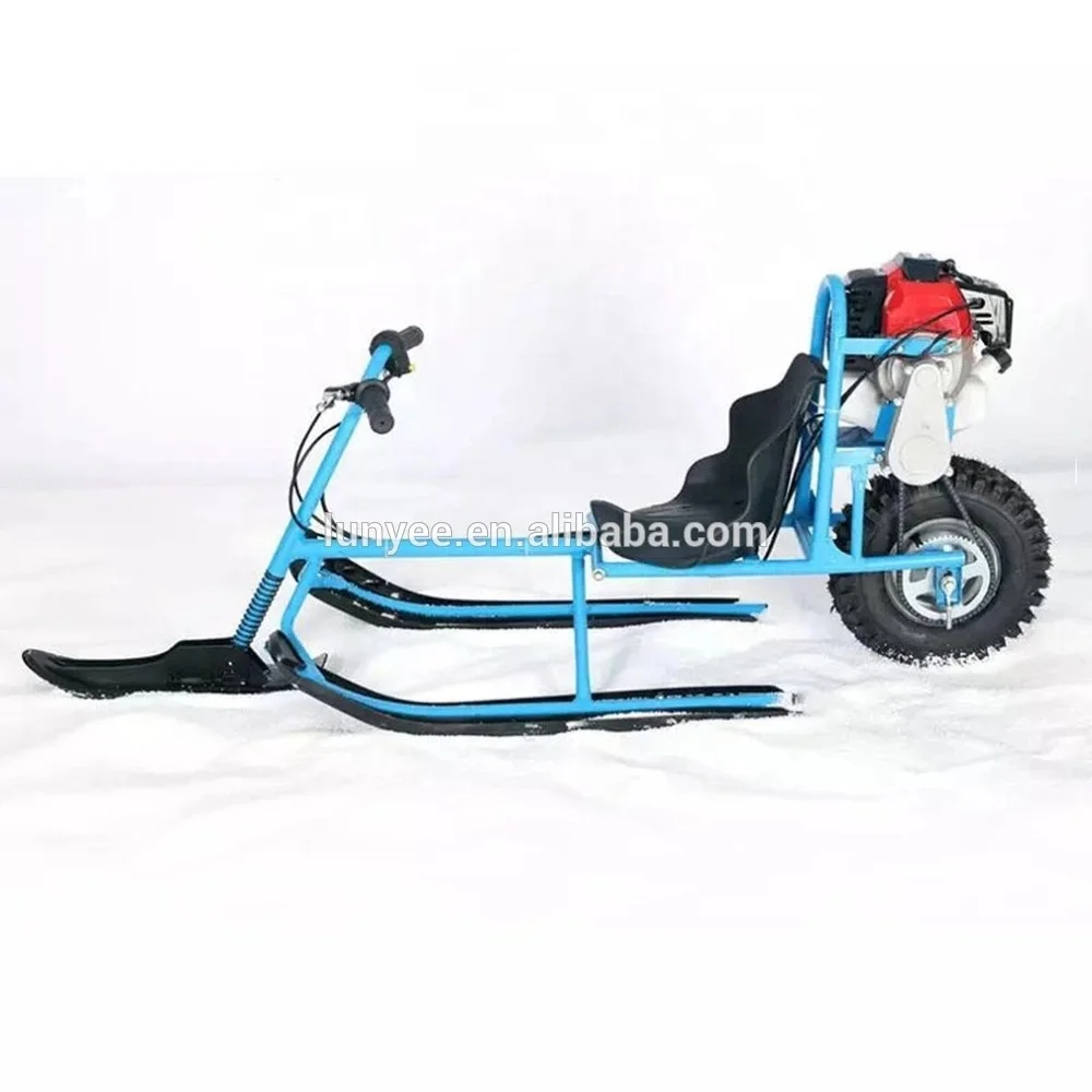 Snowmobile Electric Petrol Amusement Ski Car Vehicle Kids Playground Snow Sledge Snowmobile Children Skiing Equipments-666063