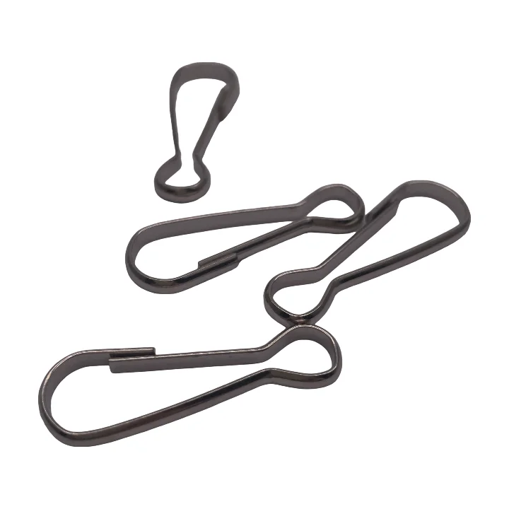 40mm Nickel Plated Rope Clip Metal Hook Lanyard Hook Clip Keychain Camping Clasp