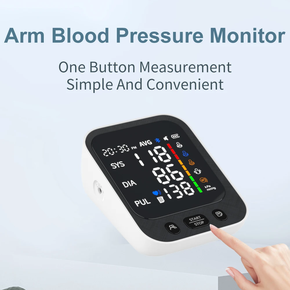 Smart Electronic Speakers Digital Automatic Blood Pressure Monitor Portable Bp Monitor Blood Pressure Machine Upper Arm