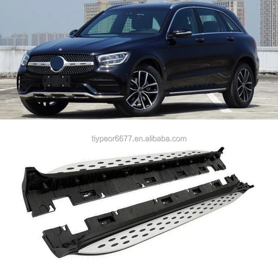 product auto spare body parts running boards for mercedes benz glc 2016   2021 260l 300l foot step pedal side step suv accessories-3