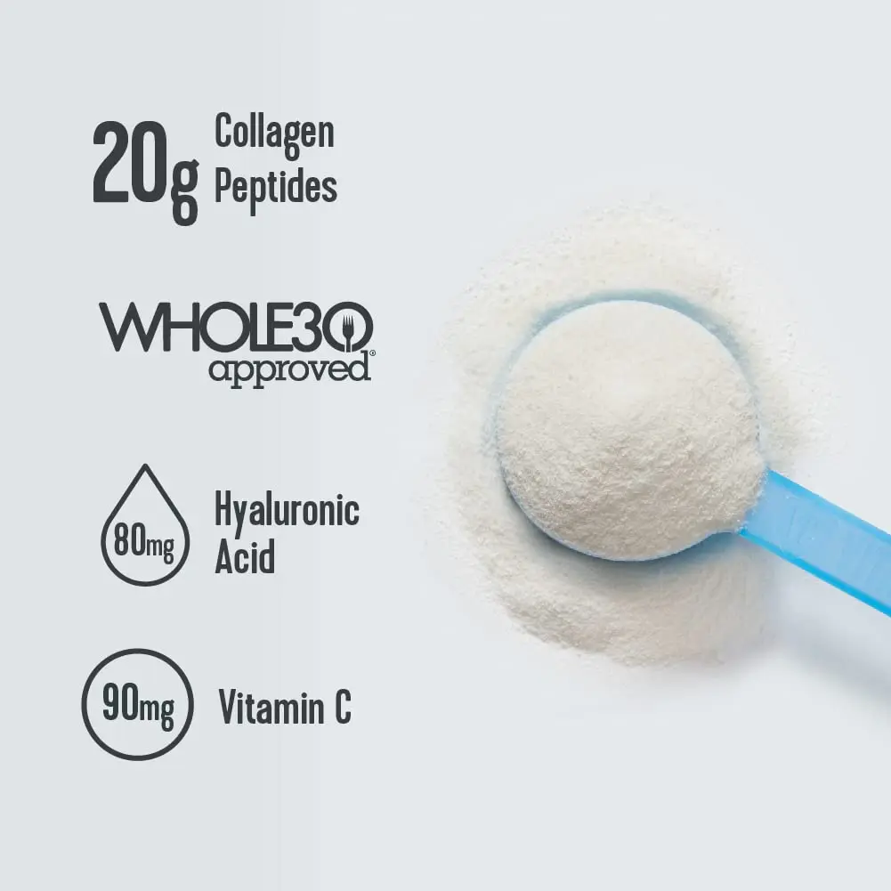 Proteins Collagen Peptides Powder with Hyaluronic Acid and Vitamin C Unflavored