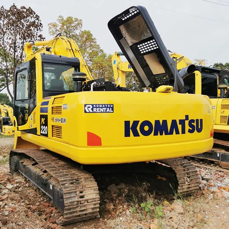 Original Japan Komatsu PC220 Excavator 22 Ton Crawler with 23 KG Operating Weight and 1 Bucket Capacity