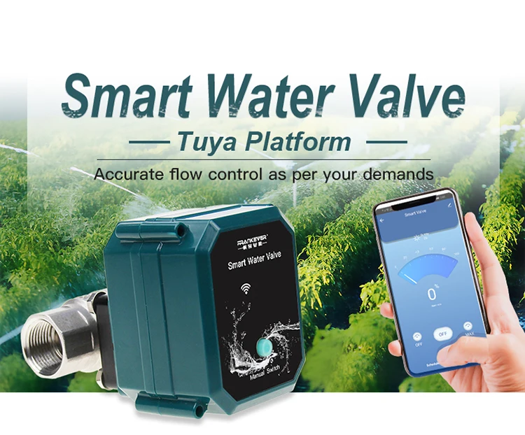 Wifi Valve Tuya Control Water Smart Gas Valve Wifi Motorized Flow Control Intelligent Smart Valve
