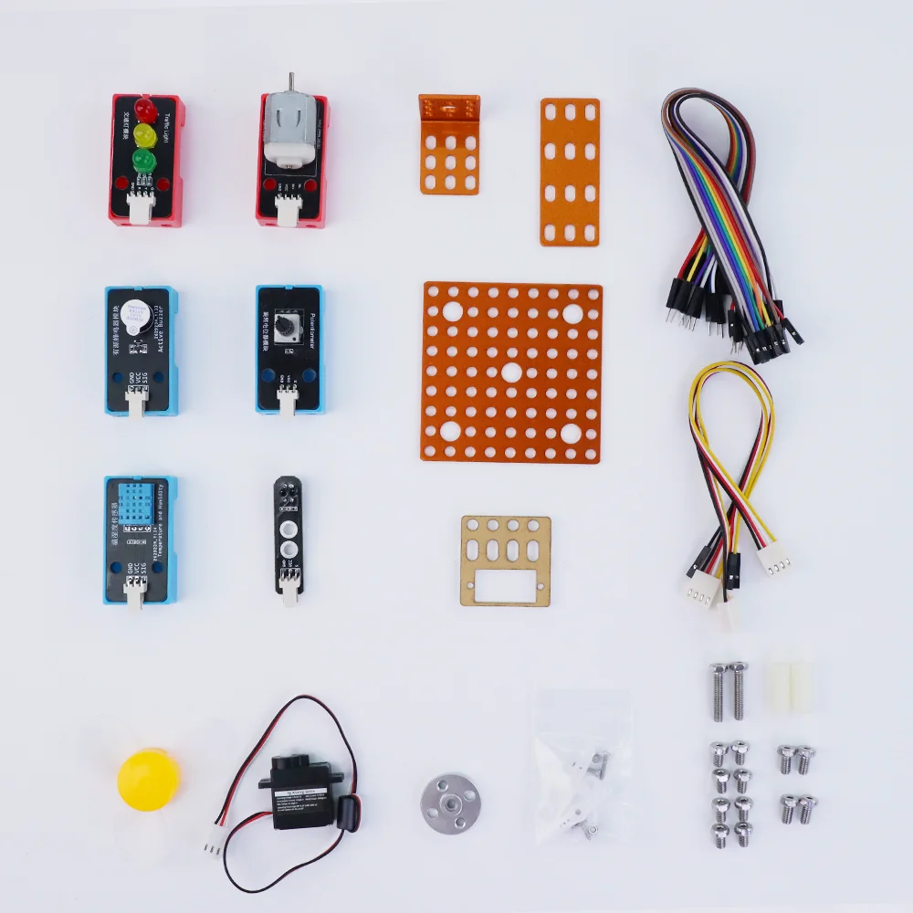 Open Source Programmable DIY Educational Robotics Kit for School Children Mechanical STEM Block Building Training 