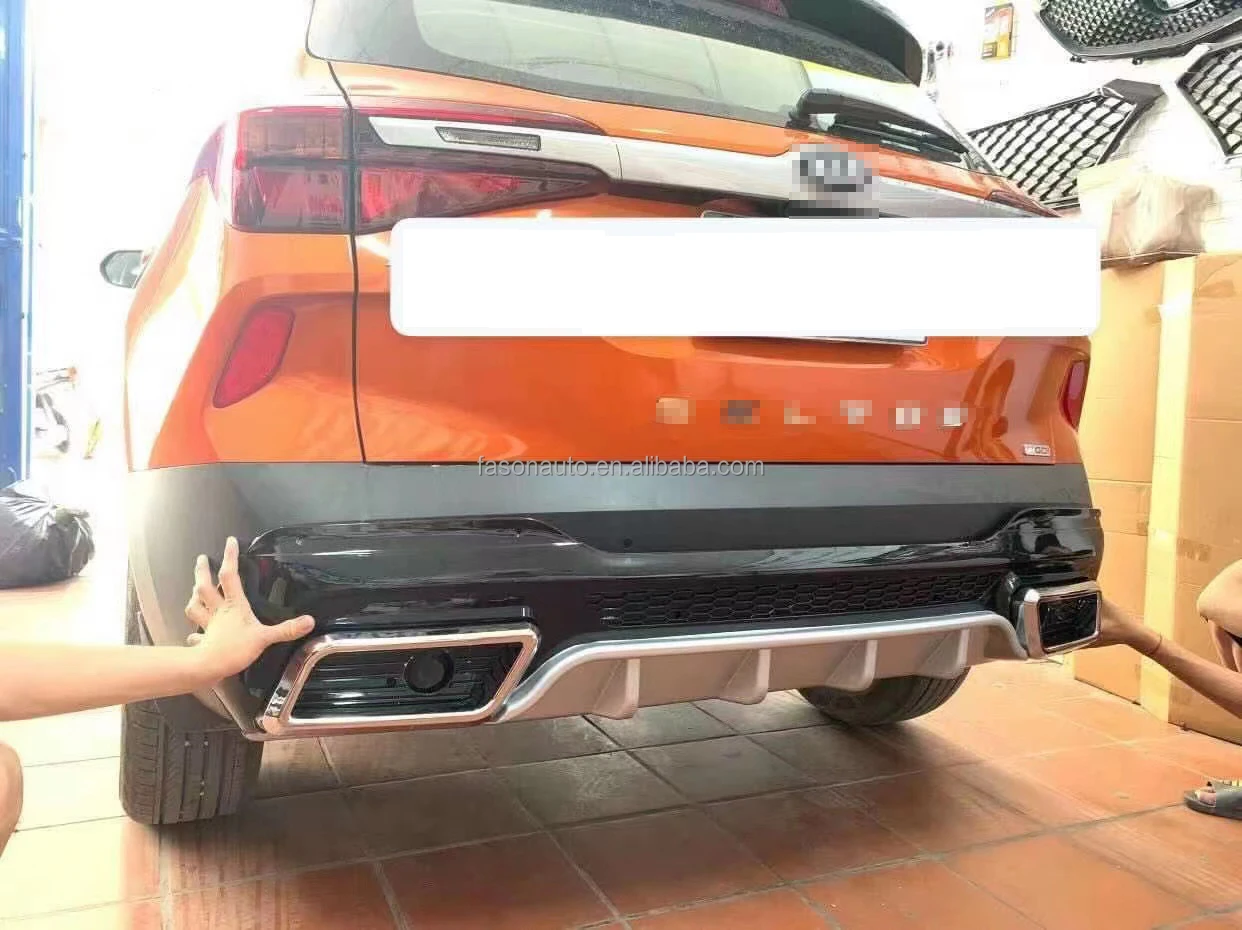 Front Lip Rear Diffuser Bumper Protector For Kia Seltos 2020 2021 2022