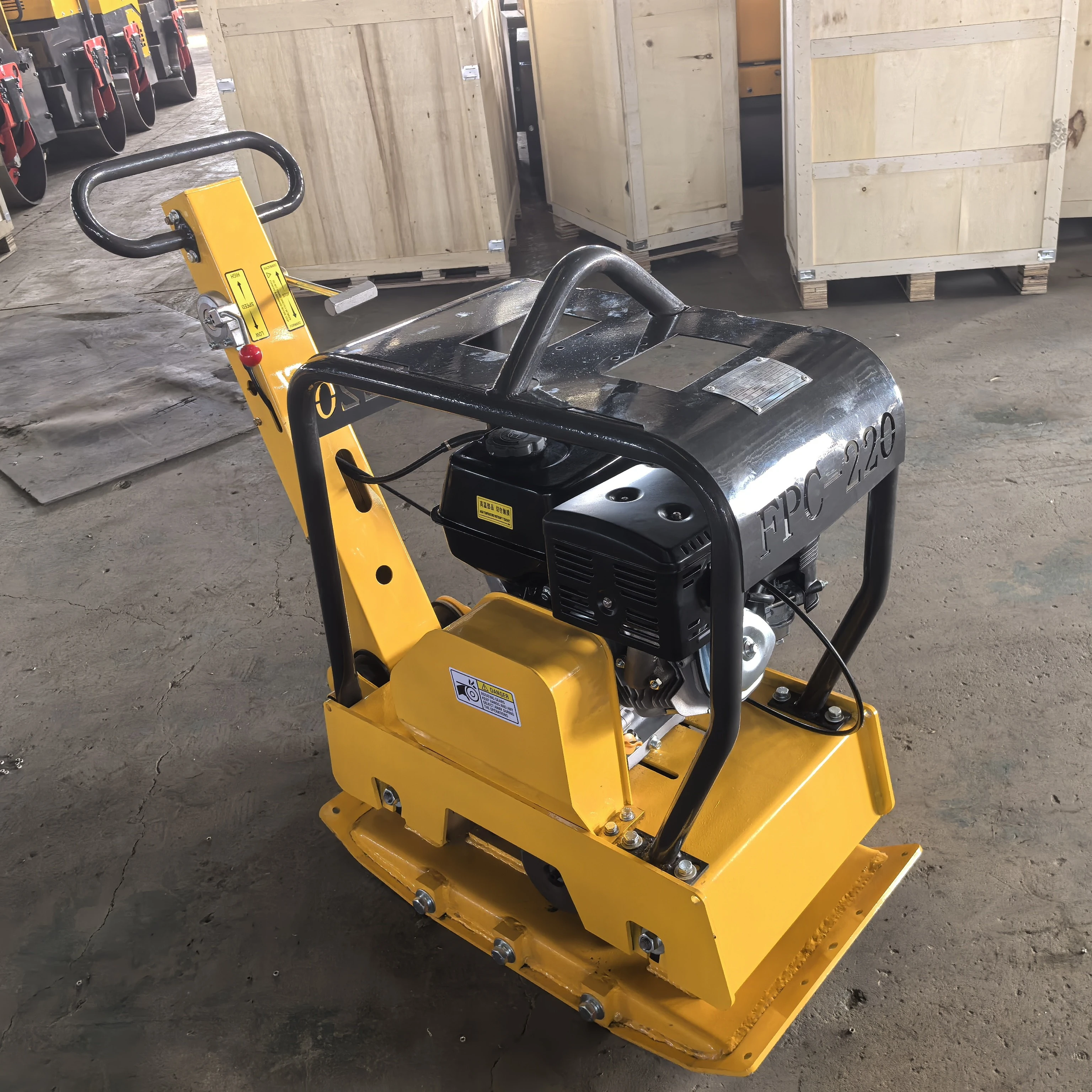 small vibrating plate compactor Small Vibrating Plate Compactor Machine Prices Reversible Vibratory Diesel  Stone Plate Compactor main image 1