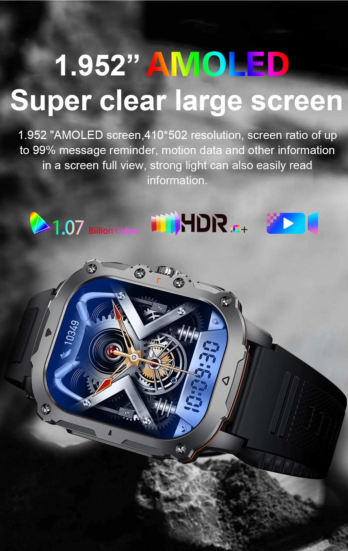 If you are searching for a supplier of a product with perfect quality control and highly competitive prices, which gives you an advantage in expanding your local market, then contact us now! Competitive suppliers of 2026 AK72 1.952Inch Amoled Men Smart Watch Blood Pressure BT Call Outdoor Sport Relojes Smartwatch Fitness Tracker