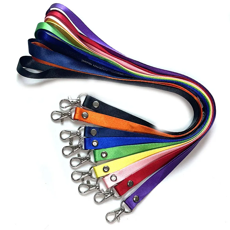 Custom Multi Color Keychain Holder Safety Polyester Neck Straps Lanyard -  China Lanyards and Polyester Lanyards price