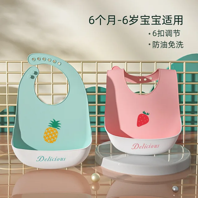 Высококачественные силиконовые детские нагрудники Youki в новом стиле Детские Водонепроницаемые оптовая продажа