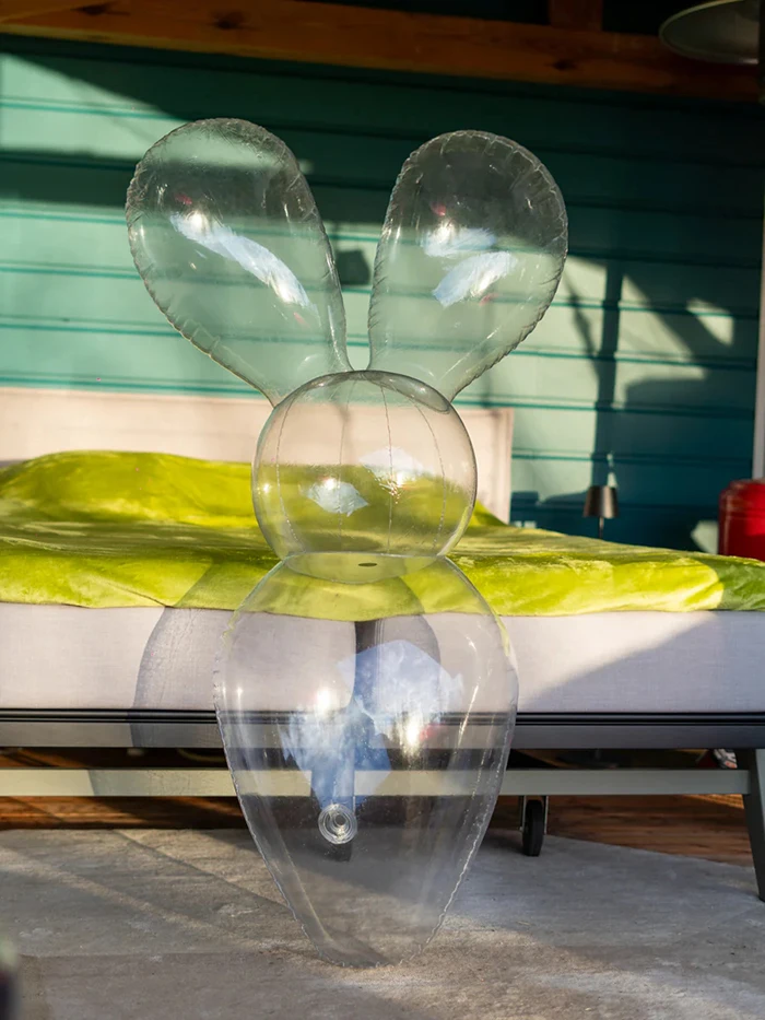 Customized PVC Inflatable Rabbit Doll with SPH for Sex Toys