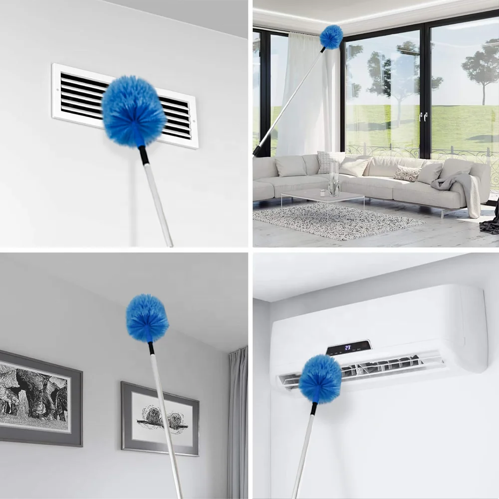 Good Quality Cheap Price Premium Ceiling Fan Cobweb Brush Broom Duster Head Without Extendable Telescopic Handle Pole