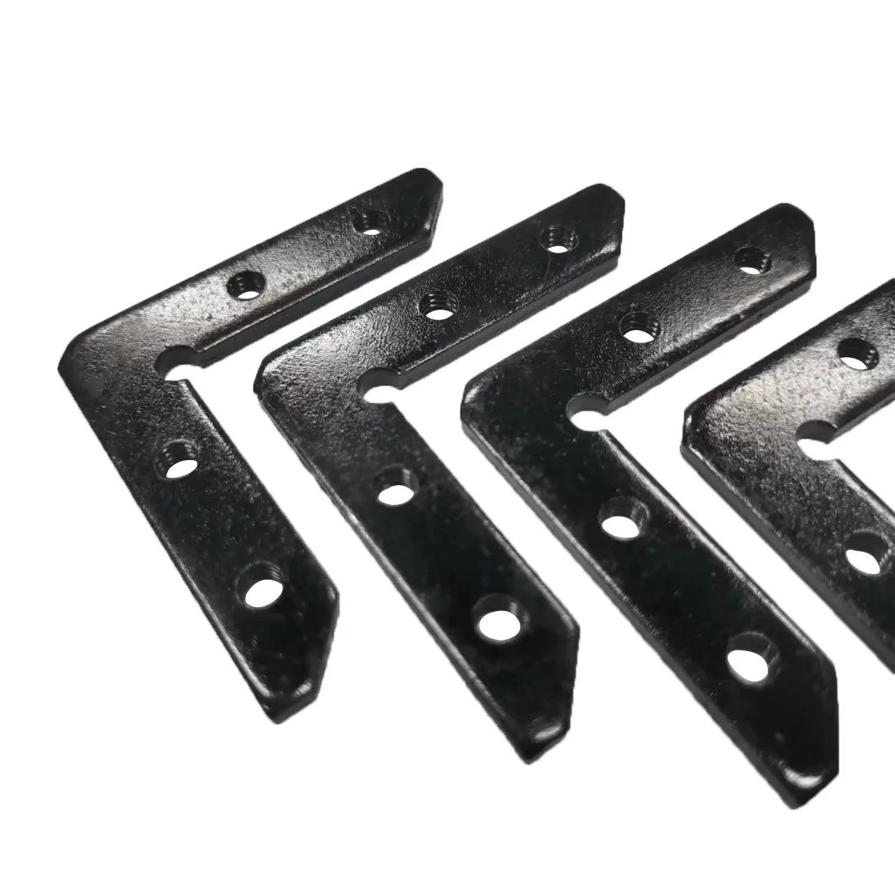 Черная дверная рама угловая фоторамка с кодом аксессуары для сборки L-образного кронштейна 4 отверстиями ремонта соединитель из углеродистой стали по