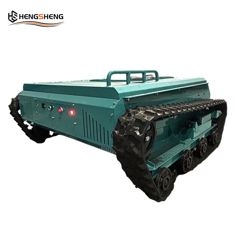 CE/EU/EPA Remote-controlled Tracked Lawn Mower Cutting Width 1000mm Longxin Engine One-key Start 6 Acres Per Hour Robotic Mower