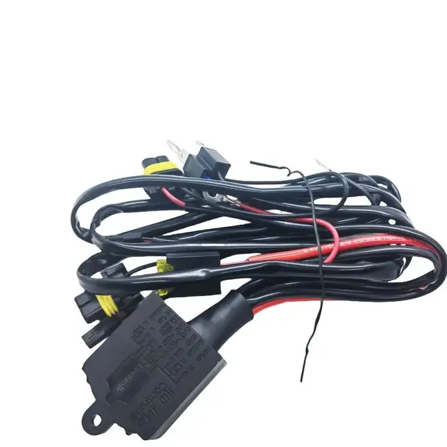 Wholesale Price 12V Waterproof H4-3 HID Xemon Cable HID Headlight Wire Harness with Relay Car Light Accessories