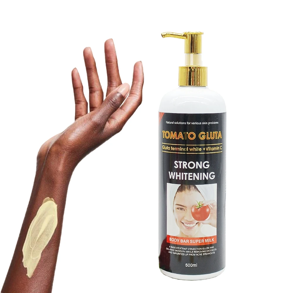 glutathione injection tomato shower gel Customized OEM Tomato Vitamin C Body Lotion Strongly Whitening and  Brightening Softer and Moisturized Skin for Women Body Lotion
