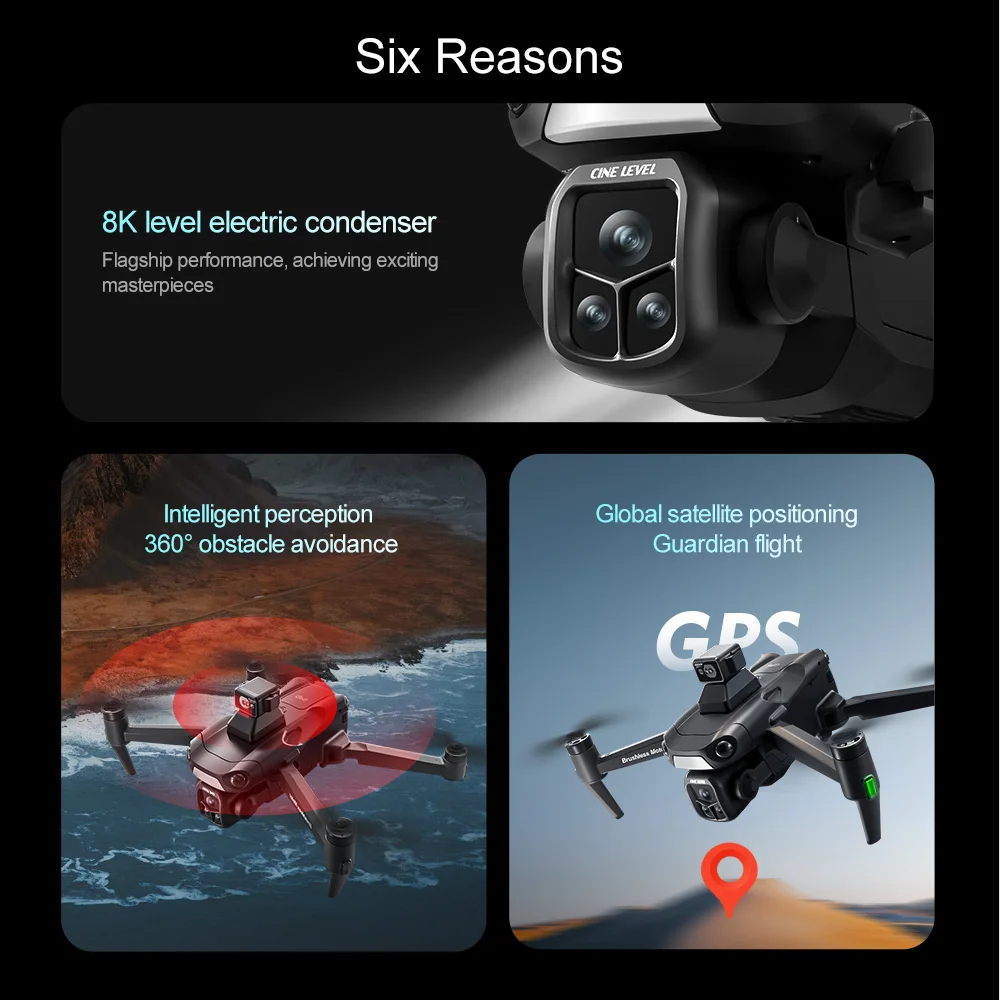 Hot Selling V918 MAX GPS Professional Drone HD Dual Camera Brushless Outdoor Long Distance RC UAV Drones with Screen Remote