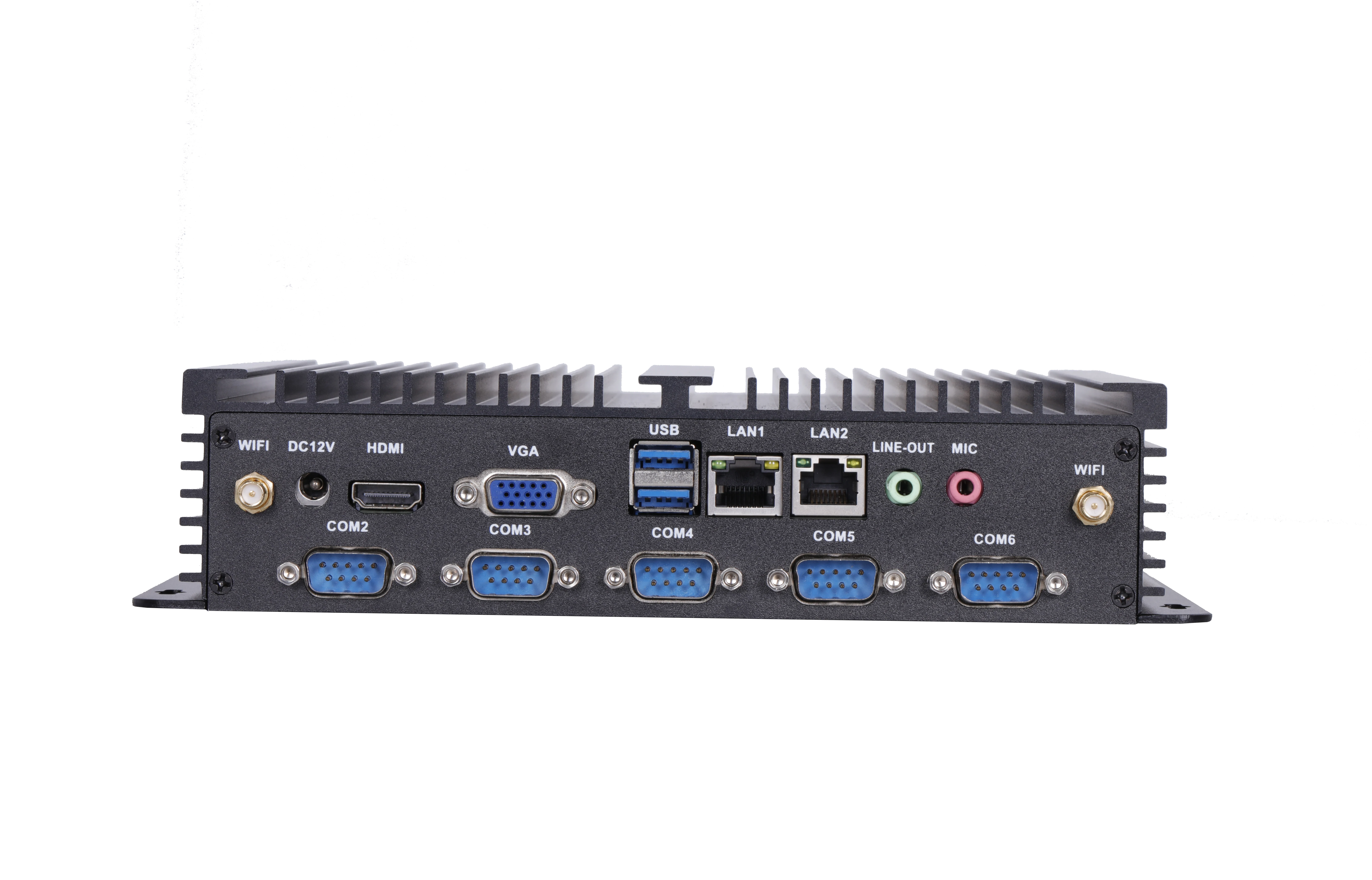 ELSKY IPC6000 X86 Mini Itx Fanless Ebedded  4th Gen I3 I5 I7 Linux Ubuntu OS Portable Industrial Mini Pc with Parallel Port