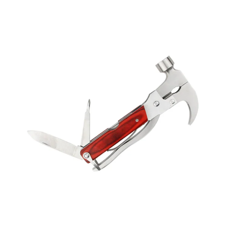 High Quality Steel Claw Hammer Nail Multi-functional With Knife Corkscrew File Saw Screwdriver