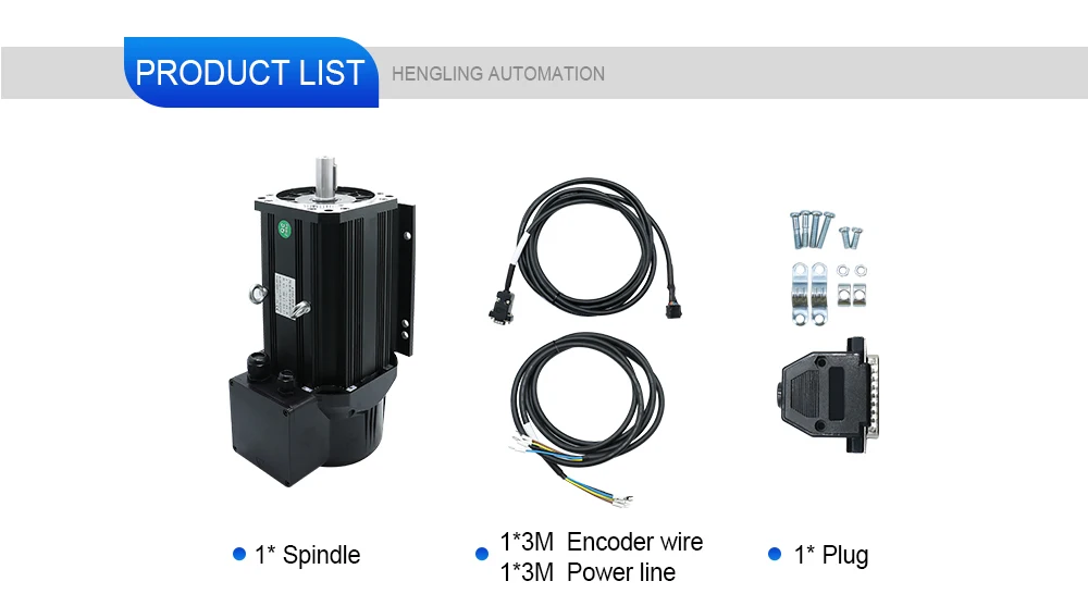 6000rpm 8000rpm Servo Motor and Driver Kit - 7.5KW AC Spindle