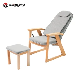 Массажное кресло Fuan Meiyang, коричневое кресло-качалка из массива дерева для отдыха, массажное кресло с подогревом для дома и отдыха