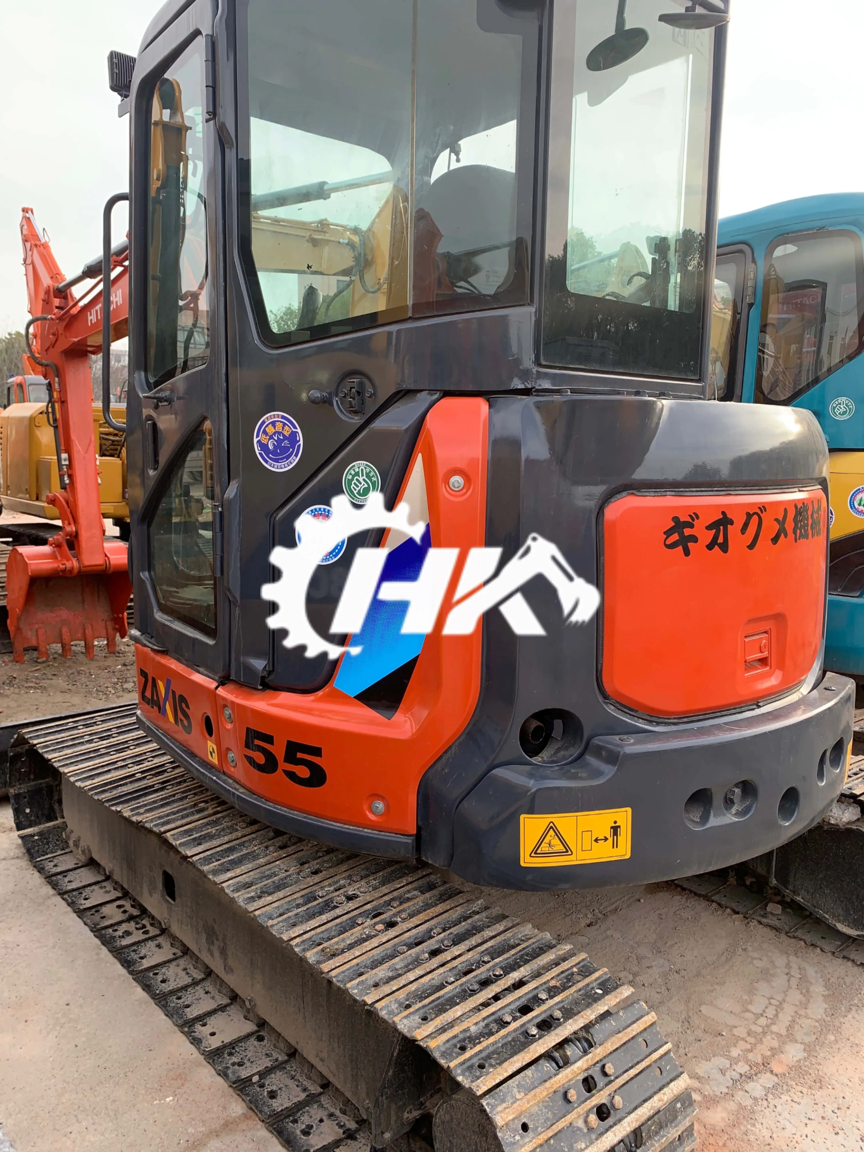 product hangkui hitachi zx55 japanese original excavator with ema ce epa high quality hitachi diggers used 55ton excavator-5