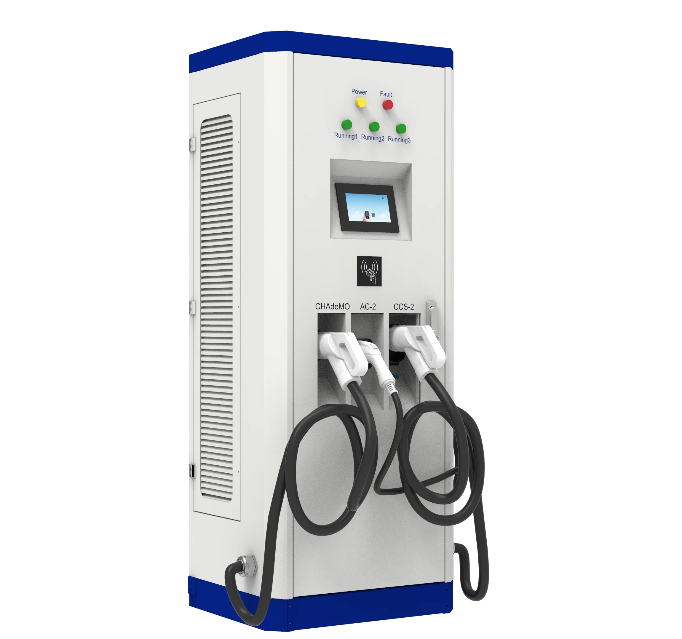 AC+DC Electric Car Fast EV Charger - 3 Guns Charging Station