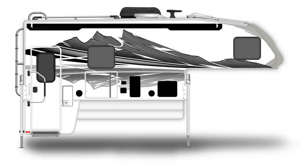 Ecocampor Standard Expedition Truck Bed Camper For Pickup With Ac And
