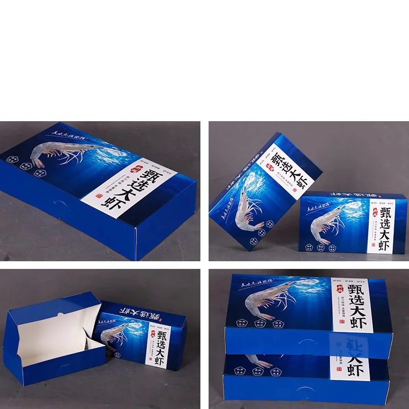 Customized Printed Logo Size Burger Greaseproof Deli Meat Frozen Food Packaging Paper Box