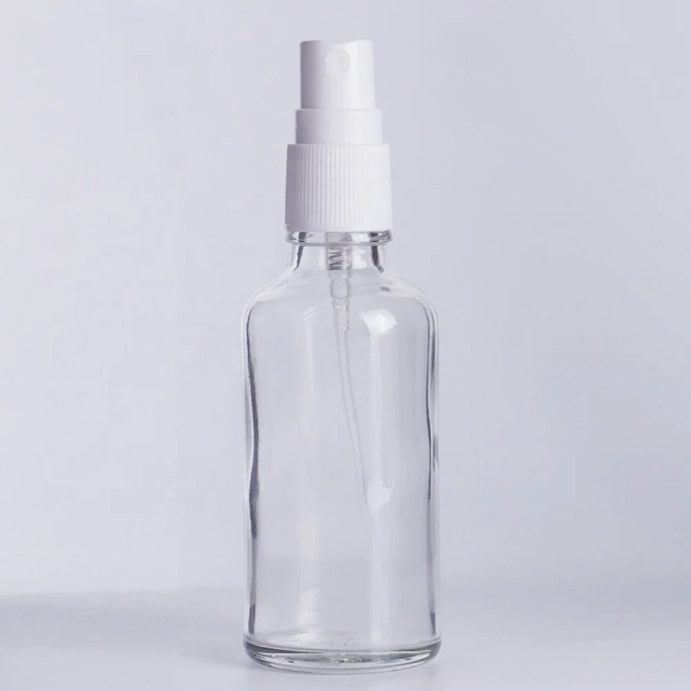 wholesale 5ml 10ml 15ml transparent clear  amber perfume glass bottles spray with pump small container