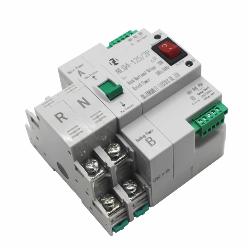 Interruttore Trasferimento Automatico Dual Power 100A 230V | NLQ4-125/2P | Per Emergenza Fabbriche E Centri Commerciali - Foto 9