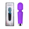 Nuevo empaque vertical de plástico morado en forma de barra.