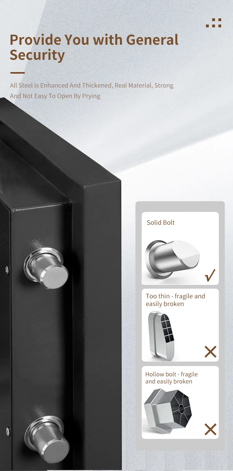 CEQSAFE Cajas De Seguridad Kluis Fuertesafer Money Coffre Large Fire Proof Safe Box factory