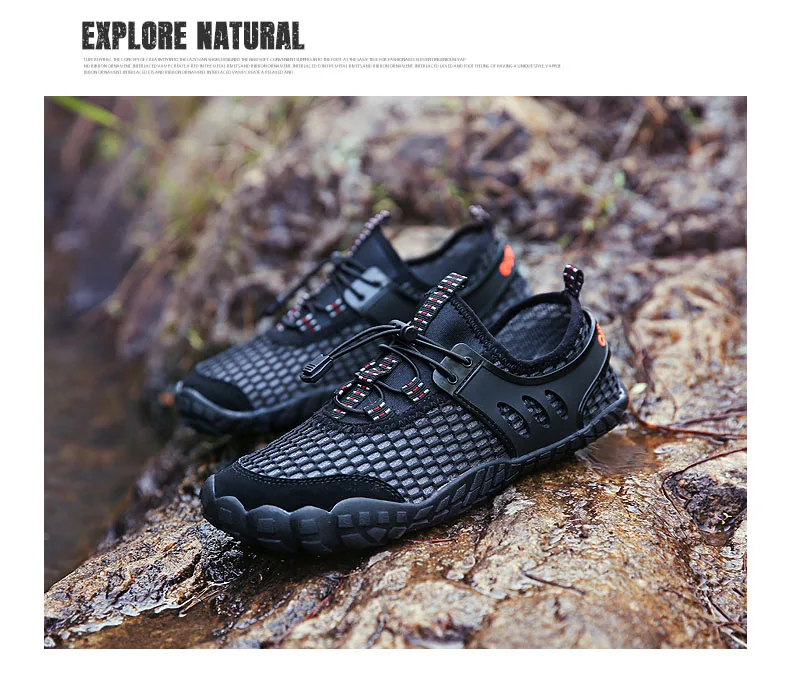 Breathable hiking shoes men