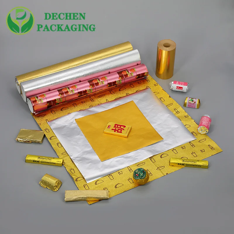 Chocolate Foil Wrapping Custom Aluminum Foil Paper