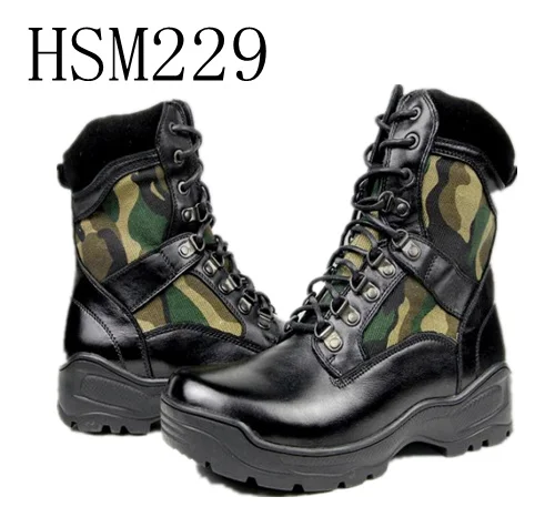 ZYF,Mountain Marching Kind of Leather Available Camouflage Combat Boots Fieldwork Elevated Traction Outsole Hunting Boots HSM229
