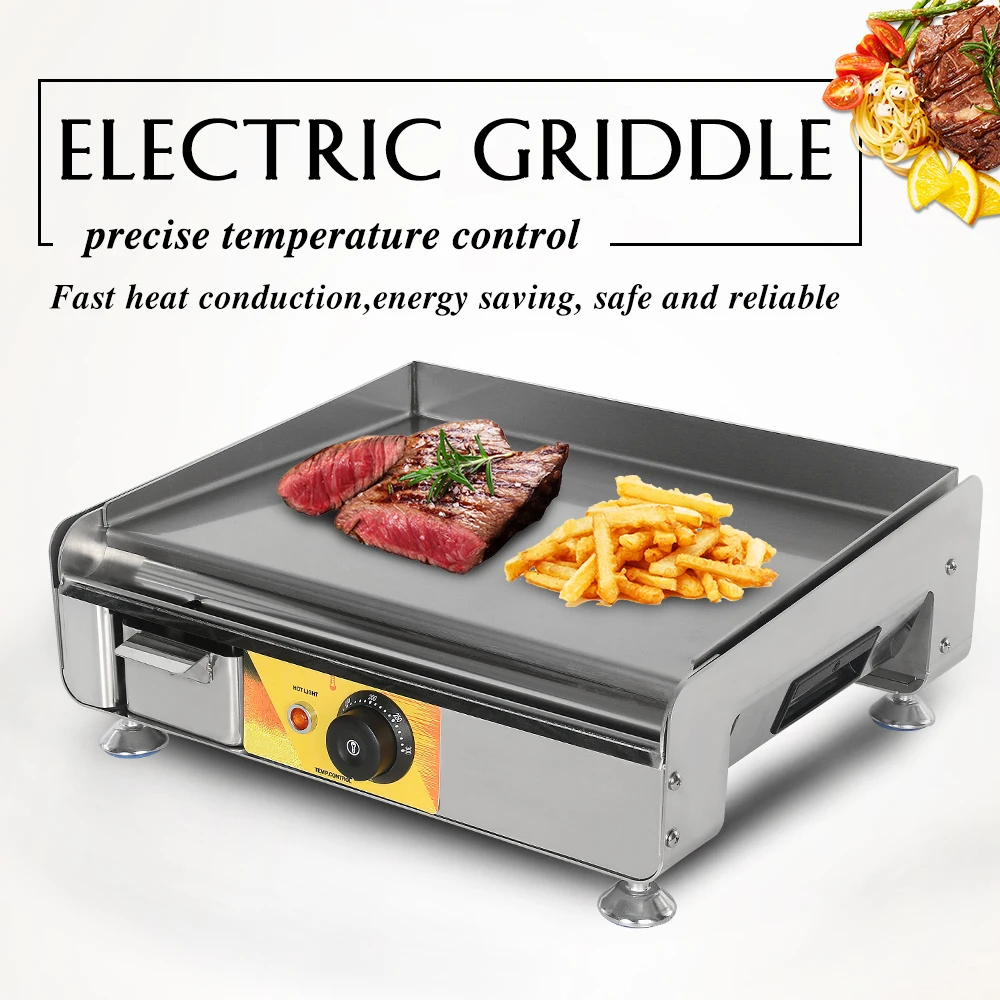 Electric Griddle Stainless Steel BBQ Grill Machine