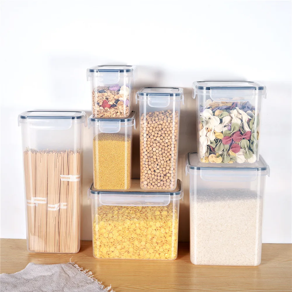 
 Набор герметичных контейнеров для хранения пищевых продуктов-7 шт.-органайзер для кухни и кладовой-без БФА-пластиковые канистры с крышками Amazon wish  