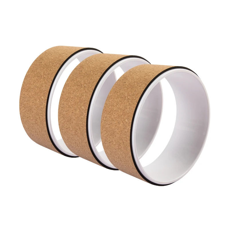 3 Pack Roller Abs Back Pain Relief Cork Yoga Wheel