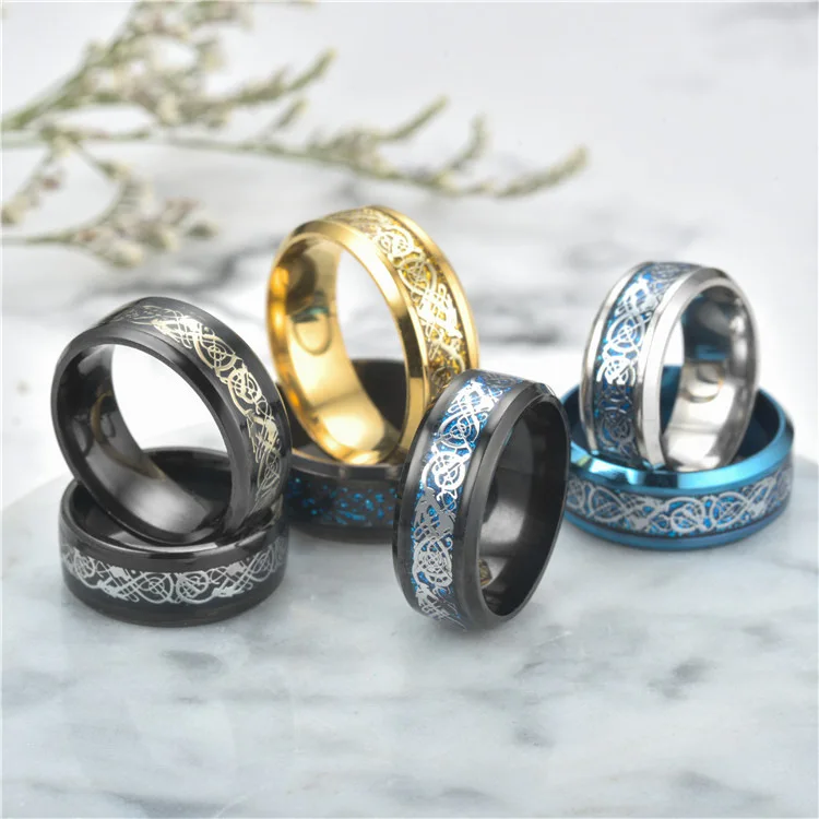 Herren- & Damen-Ring Aus Wolfram Titan Stahl Mi Produktbild-Vorschau 2