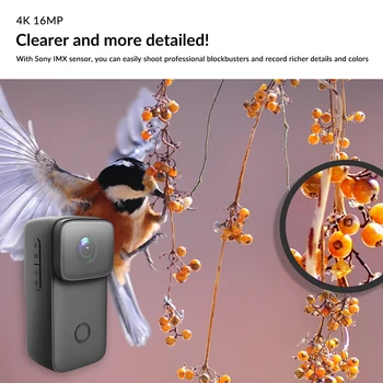 SJCAM C200 Underwater Diving Aerial Photography Riding 4K Night Vision Outdoor High-definition Anti-shake Sports Camera detail image