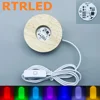 8cm-Multiple-mode RGB-Natural Wood Color