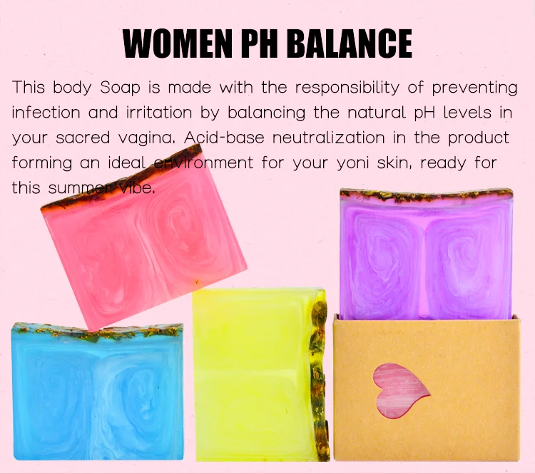 Private Label Rose Probiotic Yoni Soap Handmade Yoni Wash Vaginal
