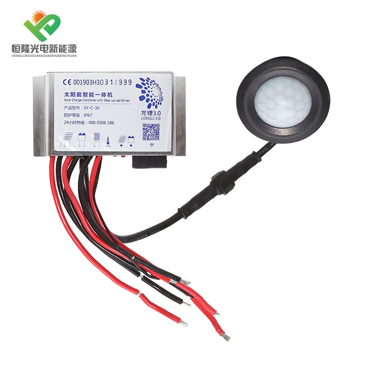 
 Светодиодное наружное освещение, уличный дорожный фонарь на солнечной энергии с панелью  