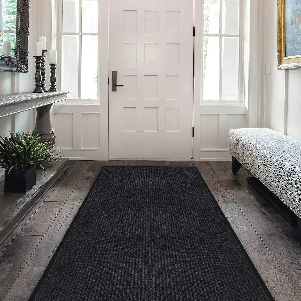 Custom Non-Slip Double Ribbed PVC Door Mats manufacture